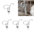 thumbnail image 3 of Spring Cage Latch ,20PCS Cage Door Spring Hook Metal Finger Spring Latch Hook Farming Equipment for Fixing Dog, Cat, Parrot, Guinea Pig, Bunny Pet Cage Door S, 3 of 9