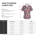 thumbnail image 6 of Wukai The Garden Tricolor Pansy Flower Classic V-Neck T-Shirt for Women: Comfortable, Stylish, and Versatile Wardrobe Essential-Small, 6 of 7