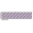 thumbnail image 3 of Ambesonne Floral Fabric by the Yard Upholstery, Violet-Tone Flowers Leaves, 10 Yards, Dark Purple and Pale Grey, 3 of 5