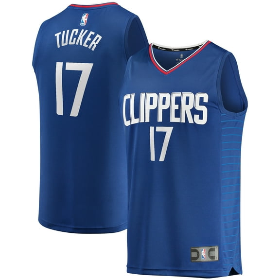 Men's Fanatics PJ Tucker Royal LA Clippers Fast Break Player Jersey - Icon Edition