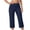 Navy, variant on FAHXNVB High Waisted Yoga Cpari Pants for Women with Pockets Summer Stretchy Workout Athletic Trousers Lightweight Running Pants