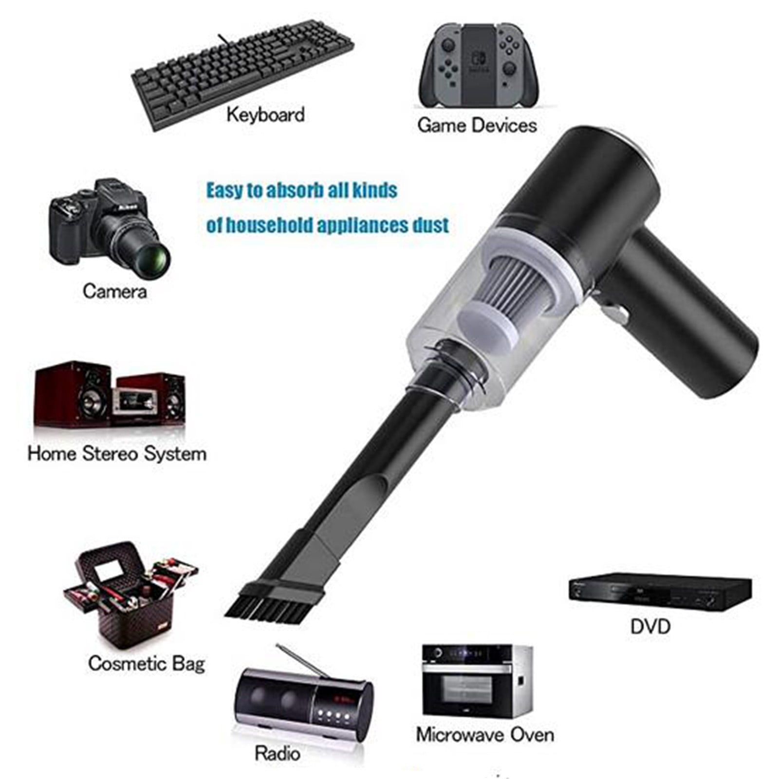 Wovilon 6000Pa Car And Home Dry And Wet Dual-Purpose Vacuum Cleaner Handheld Portable High-Power Vacuum Cleaner Wireless Car Vacuum Cleaner Stick Vacuum Cleaner Cordless