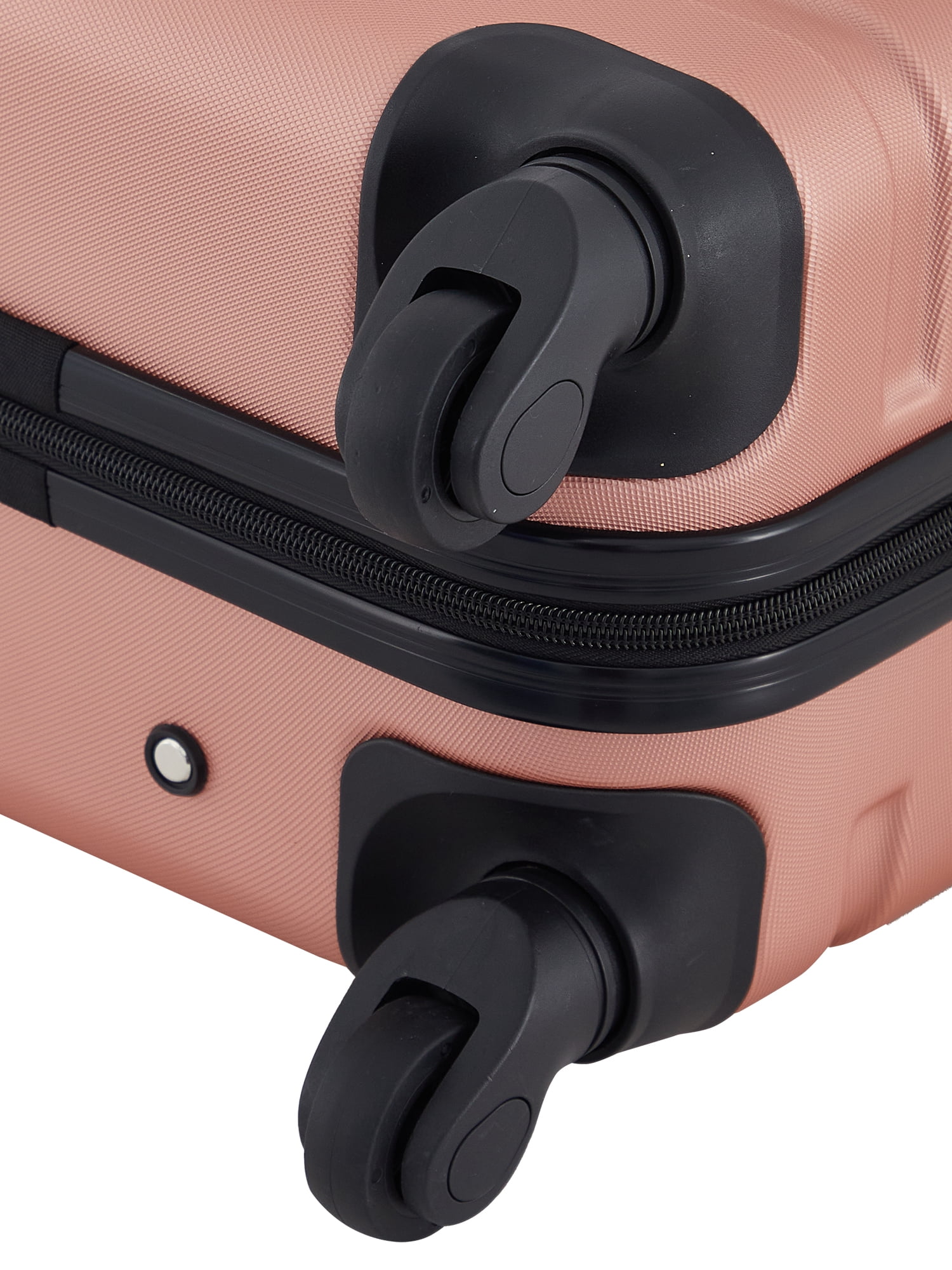 Travelers Club 20" Hard Side Rolling Carry-on Luggage for Travel- Rose Gold