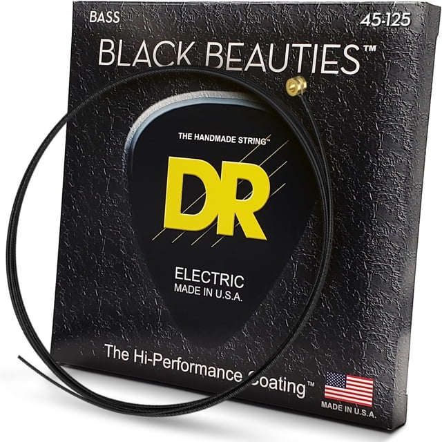 Cuerdas para bajo eléctrico DR Strings Black Beauties BASS Black