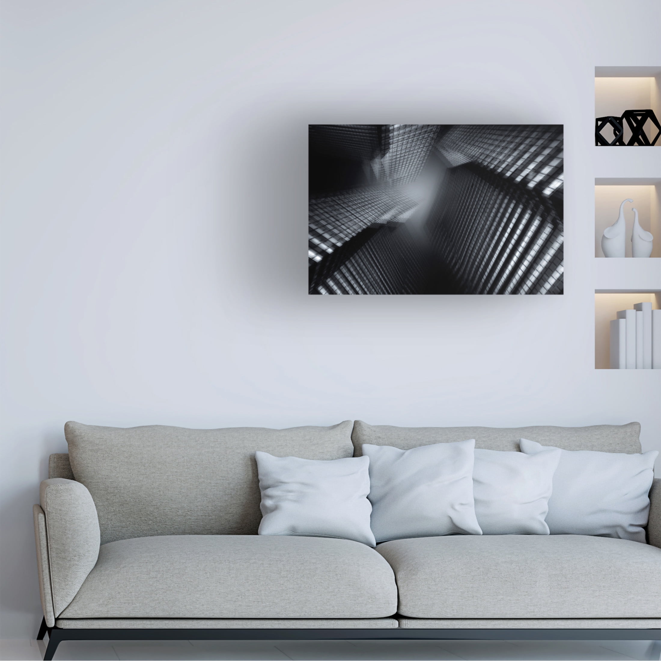 Canvas Wall Art - Arro  'Looking Up' Wall Art for Living Room, Bedroom, or Office D?cor by Trademark Fine Art - 19 x 12 Inches