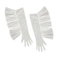 thumbnail image 1 of Guantes elegantes para mujer, guantes largos con , cubiertas para brazos, guantes para niñas con s completos para Blanco Yuyangstore Guantes de mujer, 1 of 3