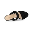 thumbnail image 4 of BLISSFUL STEP Women's Buckle Stiletto Heels Slide Sandals, 4 of 7