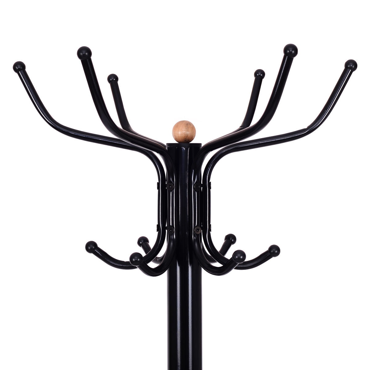 Details about   Metal Coat Rack W/ Umbrella Stand Tree Stand Hooks Hanger Entryway Bedroom Black 