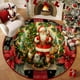 thumbnail image 1 of Adornos navideños, adornos navideños, regalos navideños. Mantel navideño con decoración de Papá Noel. Ambiente navideño. Mantel de poliéster., 1 of 6
