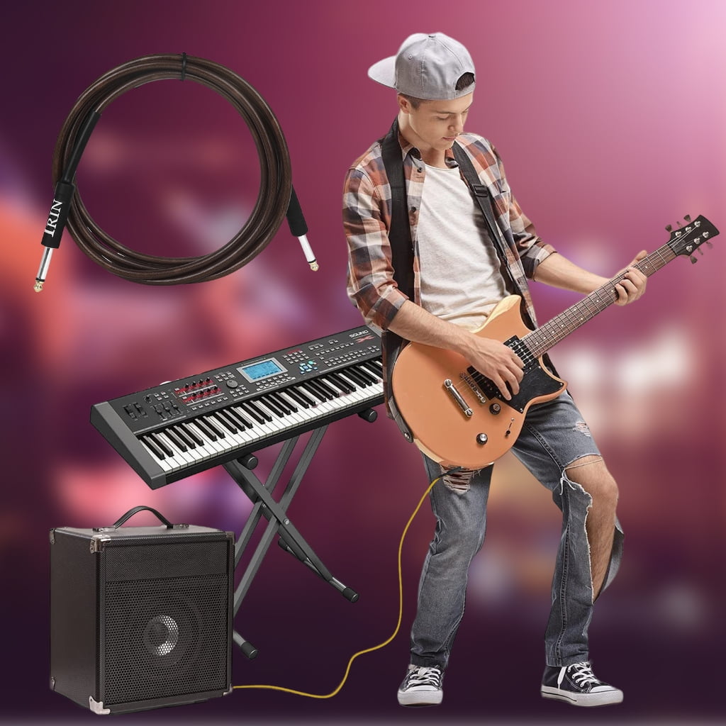 ANXPTIME Instrument Cable 6.35mm to 6.35mm Guitar Amplifier Cable Guitar Keyboard Cable Coppers Wire Guitar Keyboard Cable Cord