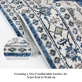 thumbnail image 3 of Hallway Washable Runner Rug - 2x7 Kitchen Rugs Entryway Vintage Soft Floor Mat Non Slip Indoor Farmhouse Carpet For Bathroom Living Room Bedroom (2 X 7  Blue), 3 of 6