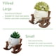 thumbnail image 4 of Mecedora Planter Pot yiilead con forma de cara sonriente, 11 x 6 x 12 cm, 4 of 7