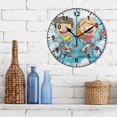 thumbnail image 3 of Children by Bike Wall Clock Modern Small Clock Gold Hands for Office, Home, Bedroom,School 9.84in, 3 of 11