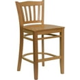 thumbnail image 2 of Flash Furniture Hercules 30" Vertical Slat Back Bar Stool in Natural, 2 of 19