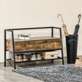 thumbnail image 2 of HOMCOM Banc à Chaussures avec Étagère de Rangement et Compartiments Cachés pour Couloir, 2 of 10