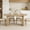 Wood Color, variant on Dining Table Set for 6-8 People, 62 Inch Wooden Kitchen Table with Grille Design, Rectangular Farmhouse Dining Room Table, Engineered Wood with Scratch-Resistant Finish for Home Office