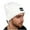 White, variant on Men's Heating Hat - Cozy Knit Winter Beanie Thick Fleece Lined Windproof Warm Hat for Cold Weather Daily Wear