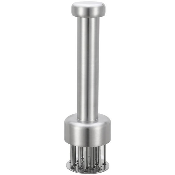 Bfogop 21 Pin Meat Tenderizer Tool with Ultra Sharp Stainless Steel Needle Blades and Brush Profession Kitchen Gadgets Jacquard for Tenderizing and Cooking BBQ, Marinade, Steak and Poultry