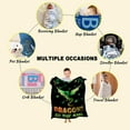 thumbnail image 7 of Yibo Cute Dragons Blanket Flannel Soft and Comfortable Anti-static Bed Sofa Blanket, 7 of 7