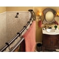 thumbnail image 7 of Moen DN2141BL Matte black adjustable curved shower rod, 7 of 7