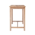 thumbnail image 3 of Linon Claridge Wood Counter Height Pub Table in Distressed Brown, 3 of 8