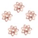thumbnail image 2 of 5 unids 8 mm dia flor de plata de ley 925 para el arete del extremo de la pendiente de oro rosa Sunnimix Abalorios, 2 of 8