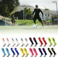 thumbnail image 2 of Football Training Socks Breathable Long Athletic Sock Thick Cushioned Soccer Stockings For Teen Adult Men Sport Football, 2 of 5