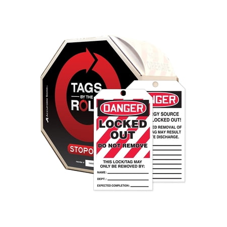 Danger Tag By The Roll Danger Cardstock 3 in Width 6 1/4 in Height Write On Surface: Yes