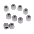 thumbnail image 5 of 5 pairs of 4.5 mm memory foam tips ear tips for headphones M gray, 5 of 7