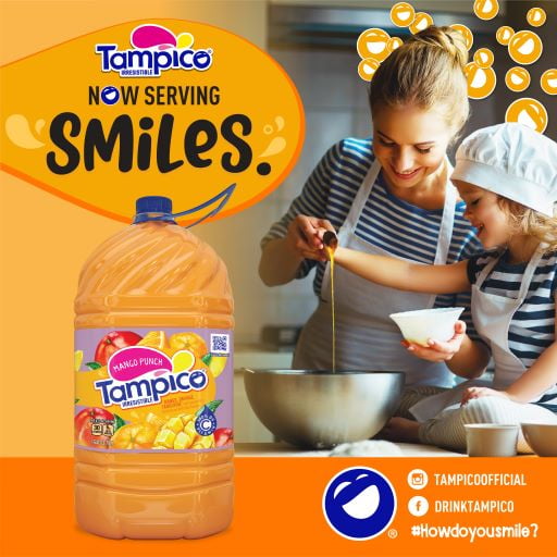 (8 pack) Tampico Mango Fruit Punch, Mango Orange Tangerine Juice Drink 1 Gallon.