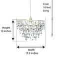 thumbnail image 2 of Gypsy Color Acrylic Dome Chandelier, Clear 1 Light Plug-in, 2 of 7