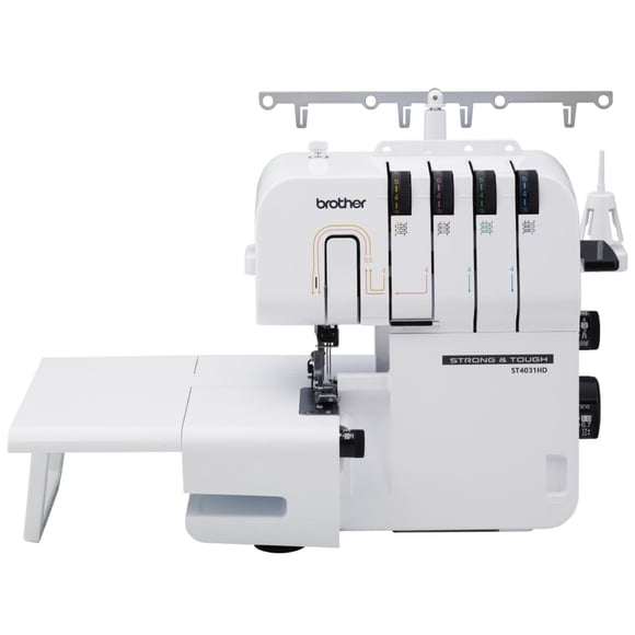 Serger Brother ST4031HD, fuerte y resistente, 1300 SPM, color blanco