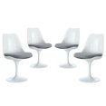 thumbnail image 1 of Hawthorne Chaise d'Appoint Collection en Gris (Lot de 4), 1 of 4