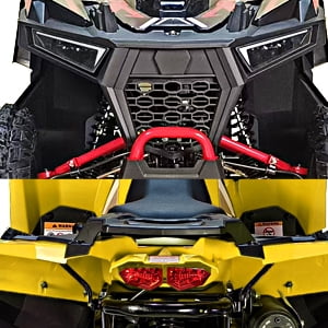 HHH 125cc ATV Quad 125cc ATV with Reverse, LED Lights, Big Wide Tires 4 Wheeler-Red