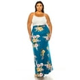 thumbnail image 5 of Women's Plus Size Printed High Waisted A-Line Maxi Skirt with Foldable Waistband - Relax, 5 of 7