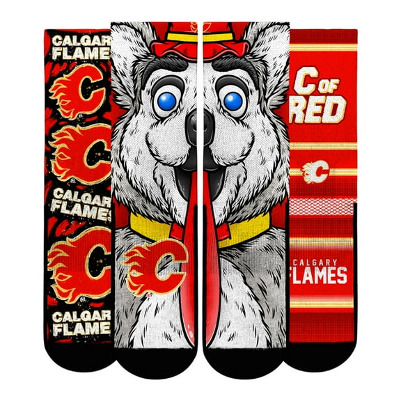 Unisex Rock Em Socks  Calgary Flames Fan Favorites Three-Pack Crew Socks Set