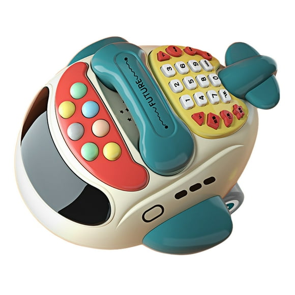 TopLLC Educational Toddler Toys Interactive Kids Toys Phone Story Machine Kids Multifunctional Bilingual Airplane Projector Baby Mobile Phone Intelligence Baby Toys Baby Toys for Age 3+