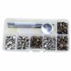 thumbnail image 1 of Botones de presión de costura de Metal, sujetador a presión, ropa, abrigo, chaqueta, decoración de ropa, accesorios de ropa DIY 120 Piezas Noticed JJ16990-01, 1 of 6