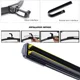 thumbnail image 3 of Escobillas limpiaparabrisas de coche universales de goma suave de doble capa sin marco y sin soporte, 14", 16", 19", 20", 21", 22", 24" y 26", 3 of 5