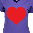 thumbnail image 4 of Inktastic Red Heart Women's V-Neck T-Shirt, 4 of 5