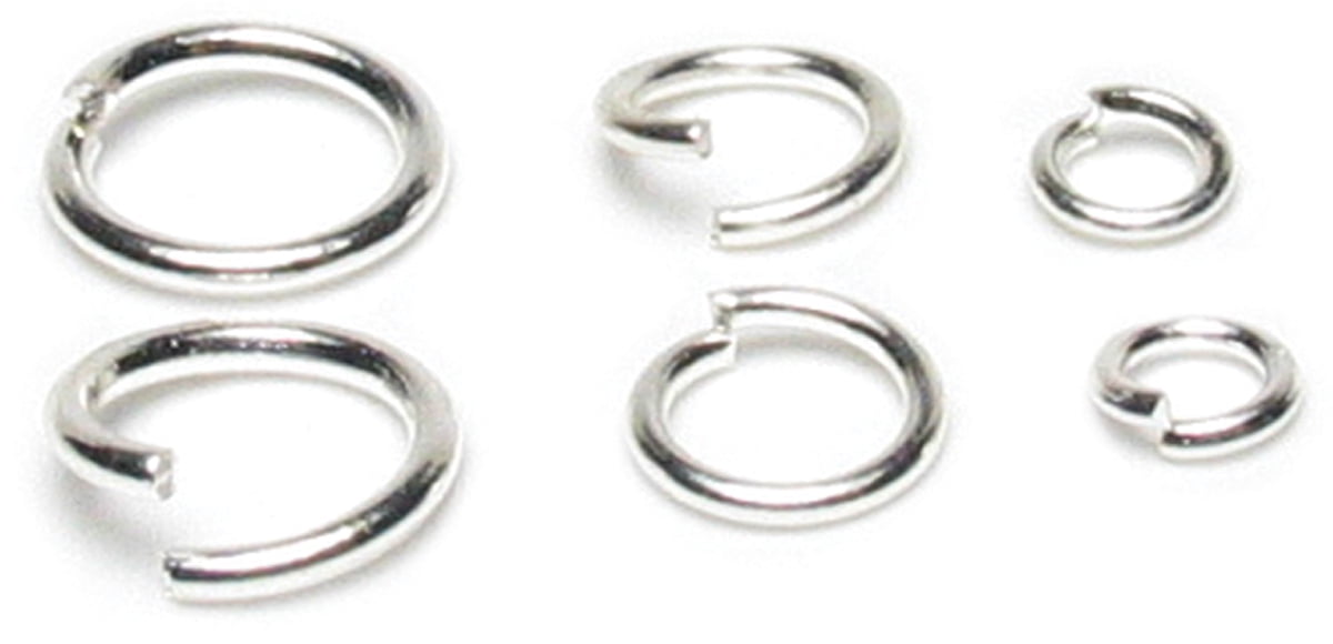 Jewelry Basics Metal Findings 300//pkg-silver Jump Rings 6mm