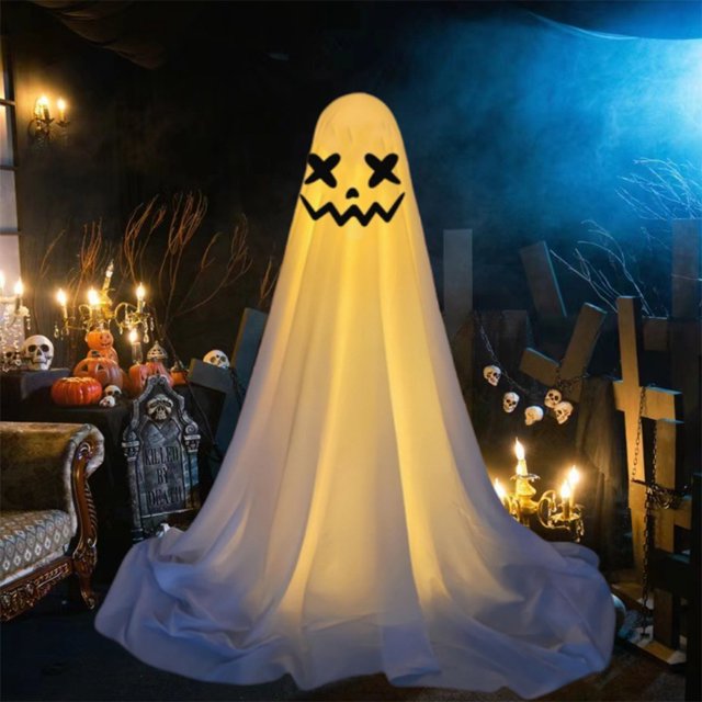 maskred Scare Guests With Outdoor Halloween Decorations Multiple Expression Styles Are Available Party 5