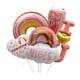 thumbnail image 1 of Set de globos de aluminio con diseño de corazón arcoíris con temática del Día de San Valentín x5, 1 of 2