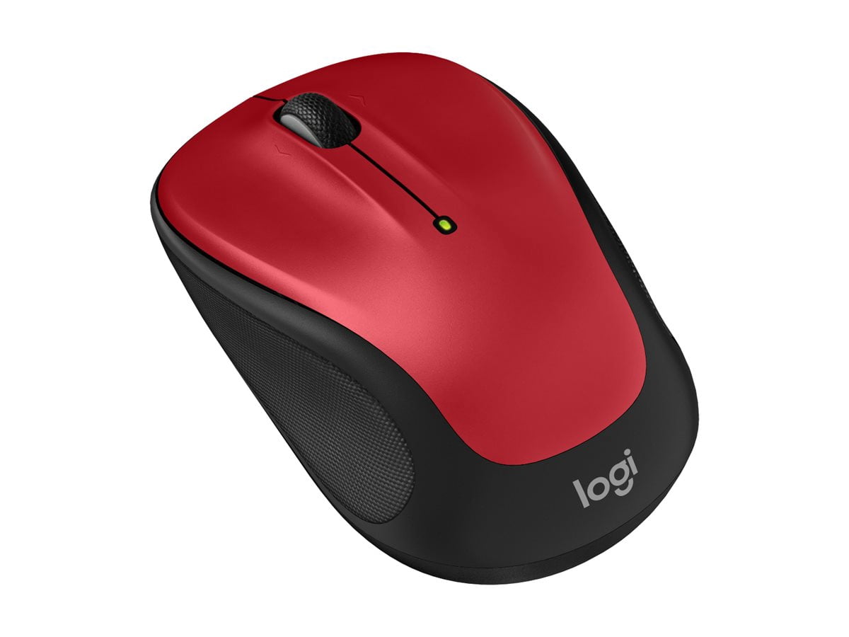 Logitech M325s Wireless Mouse, 2.4 GHz with USB Receiver, 1000 DPI Optical Tracking, Red