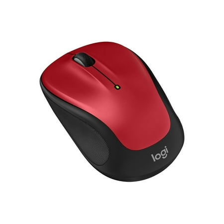 Logitech - M325s Wireless Optical Compact Ambidextrous Mouse - Wireless - Red