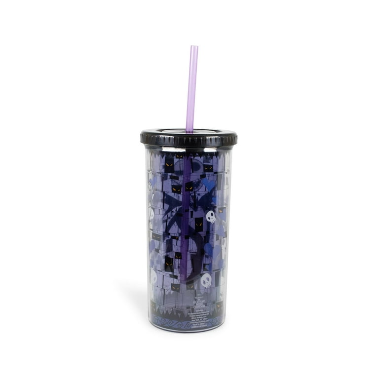 Disney Tumbler with Straw - Jack Skellington Purple Portrait Light Up