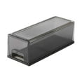 thumbnail image 4 of GROWTH TANK Desk Organizer with Drawer Multifunctional Dustproof Makeup Holder Organiser Small Clear Grey, 4 of 9