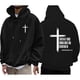 thumbnail image 5 of MHFRRA Sudadera con Capucha Estampada, Cómoda Sudadera con Capucha con Un Elegante Diseño Gráfico para Uso Informal y Actividades Al Aire Libre Negro, 5 of 5