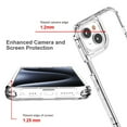 thumbnail image 5 of ELEHOLD for  iPhone 14 Case,Soft TPU Clear Heavy Duty Shockproof Rugged Women Men Transparent Full Body Protective Case with Screen Protector for iPhone 14,Clear, 5 of 7