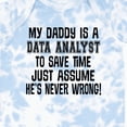 thumbnail image 4 of Inktastic Data Analyst Daddy Quote Boys or Girls Baby Bodysuit, 4 of 5